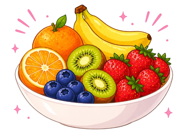 Bowl of whole fruits